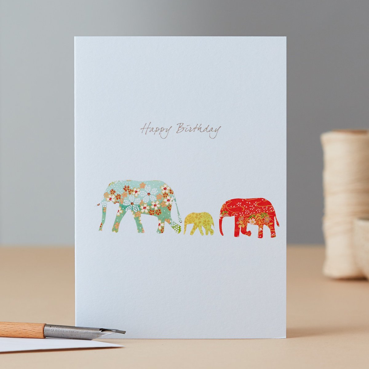 Today is #WorldElephantDay - these majestic creatures represent Strength, Dignity and Stability.  #elephants #greetingcards