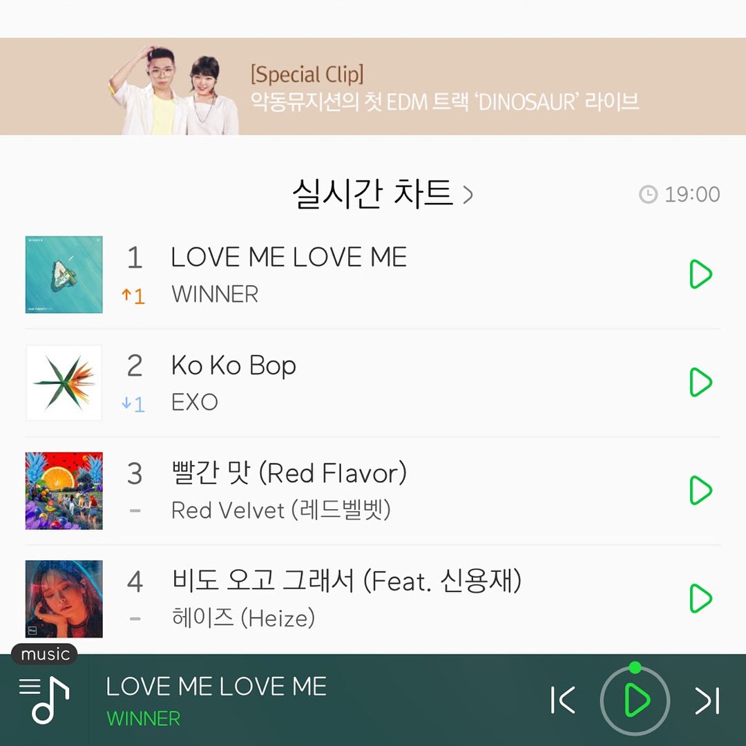 fromyg2's tweet photo. #WINNER #위너 #OurTwentyFor #OTF #iTunes #22COUNTRIES #1 #NUMBERONE #LOVEMELOVEME #LMLM #럽미럽미 #MelonChart #1 #NUMBERONE #믿듣위너 #럽인럽위 #YG https://t.co/ShcDA8IRav