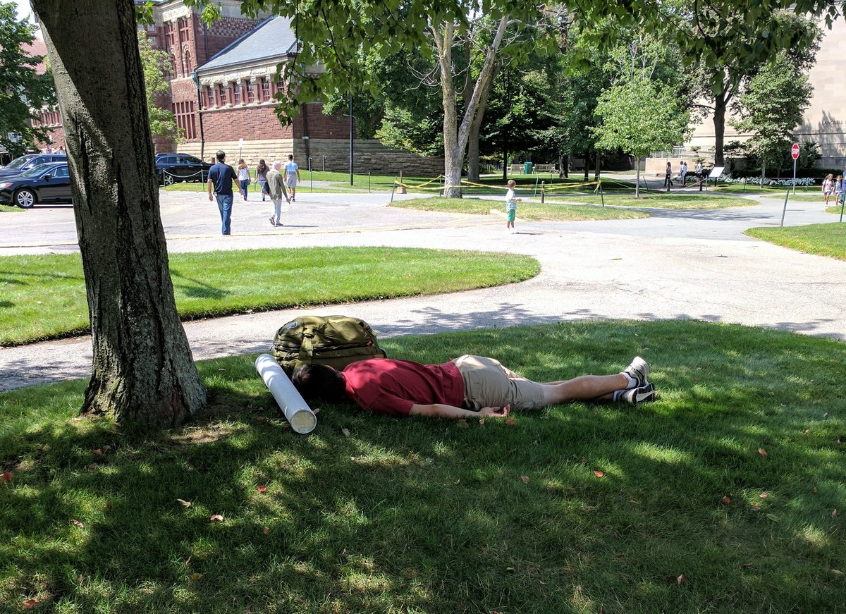 WhereTheresAWay's tweet photo. "...though he heroically made it through the poster session, it cost him more than just the conference fee..." #atwhatcost https://t.co/1hamE6rMQY