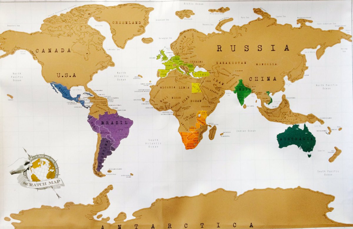 According to my #scratchmap I've got more #travelling to do! Challenge accepted...where to next 🌎 ✈️ 👜 #travel #maps #exploretheworld