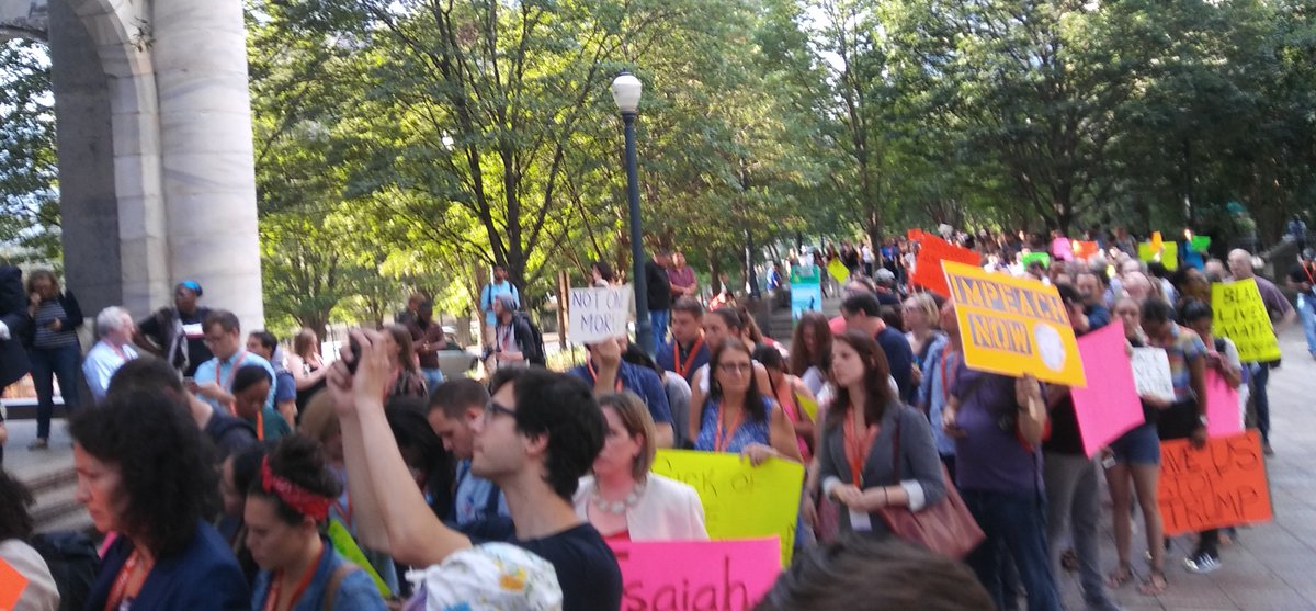 PdaFox's tweet photo. Proud to march with #Netroots2017 attendees including #pdamerica members against the insanity in #Charlottesville https://t.co/IJFqccHCuR