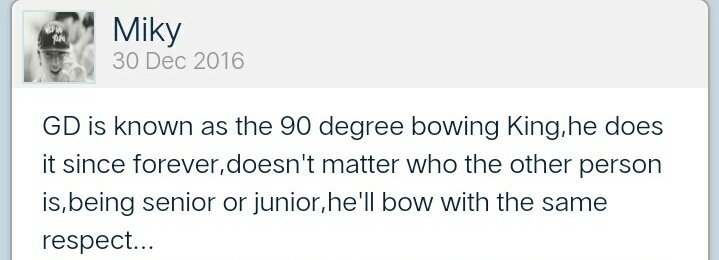BBROYALTEAS's tweet photo. RESPECT is given to everyone no matter who they are. One of good example is GD bowing to everyone doesnt matter if their hoobaes or Sunbaes https://t.co/EtS4eh7Yrm