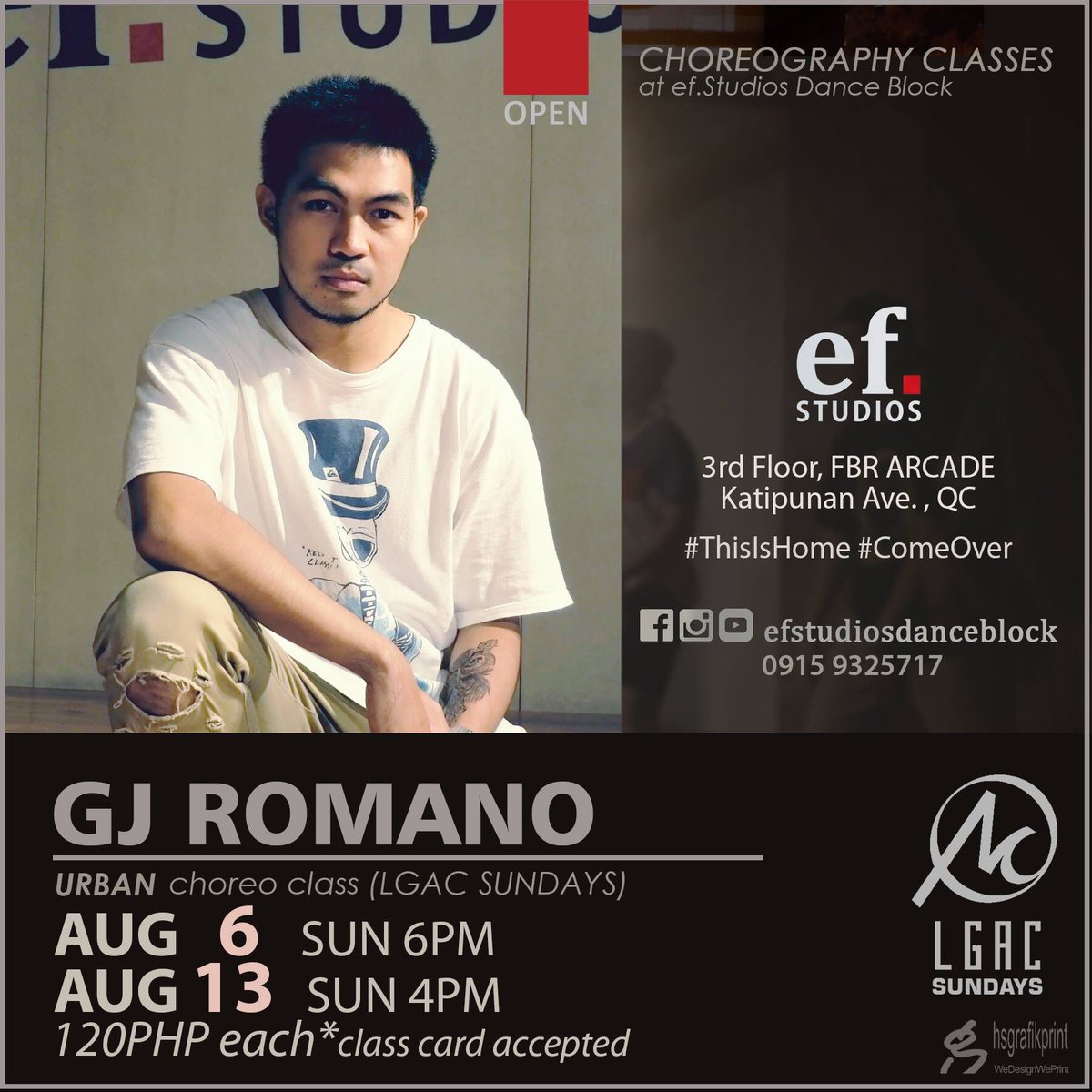 geejayromano's tweet photo. Teaching later at ef. Studios dance block for LGAC Sundays, 4pm! See y'all there! βπΌβΊοΈ
#efstudiosdanceblock
#LGACsundays
#LGAC https://t.co/dLGwzYD2gz