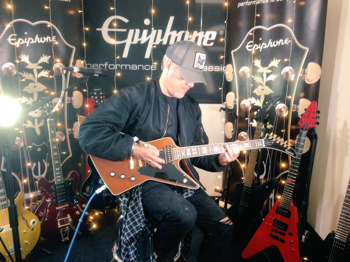 Brilliantly long day at Bloodstock Festival shooting with <a href="/Epiphone/">Epiphone</a>. One more day to gonof the weekend. Here's some naff photo highlights.
