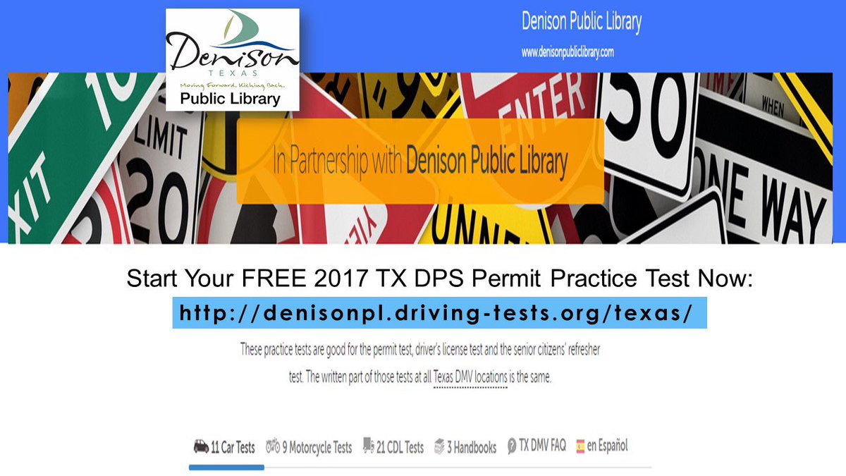 Denison_Library's tweet image. Getting ready for a new driver in your house? #drivingtestprep