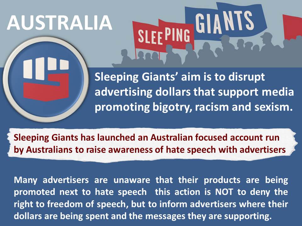 ☮️💧 Sleeping Giants Oz 📣 tweet media