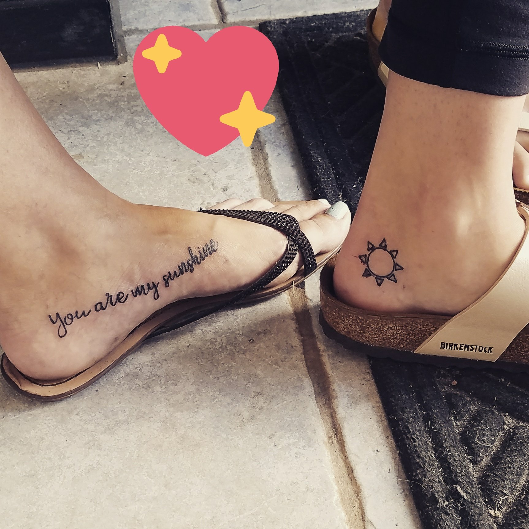 You Are My Sunshine Foot Tattoo