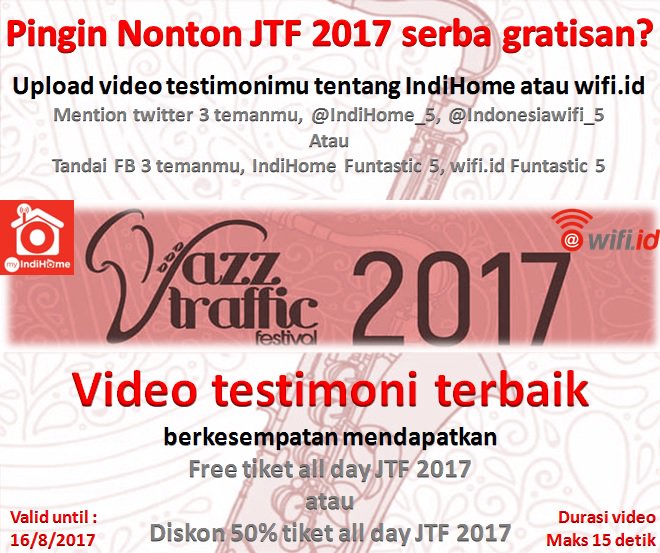 Tiket All Day Jazz Traffic di Grand City Convex 18 - 19 Agustus 2017 GRATISSS buat kamu