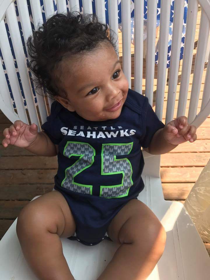 Kristan83's tweet photo. Malcolm can't wait for @Seahawks Sunday!! We love @RSherman_25 too!!! https://t.co/QFlfGlRKfz