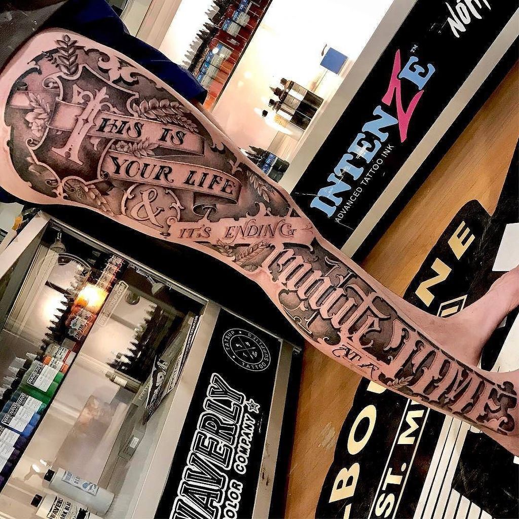 This Is Your Life &amp; It's Ending One Minute At A Time by @samtaylortattoos at @empiremelbourne in Melbourne, Austra… ift.tt/2vQ5ghB