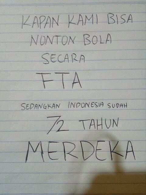 H465H's tweet photo. @gsdewabroto sdh merdeka tp sepakbola dlack..msh djjh dnegri sndri dmi uang miris! https://t.co/7QnziQP9yB