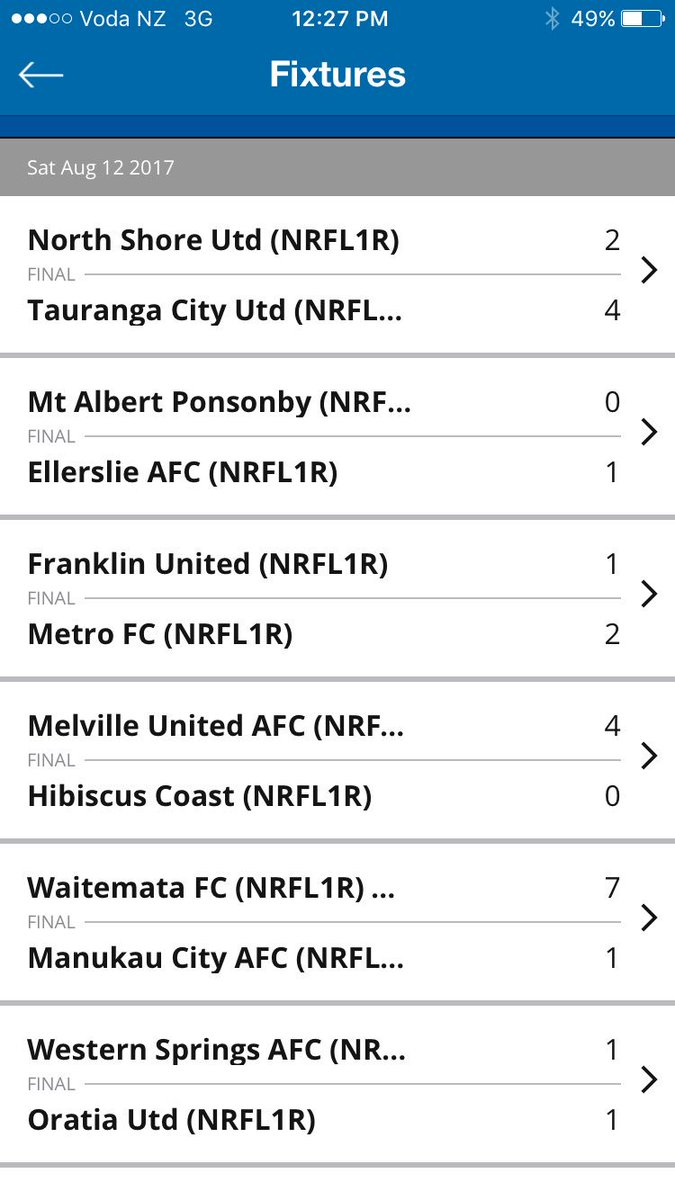 manukaucityafc's tweet photo. @LottoNRFL it's been a bad weekend for the inputting. The score in the ressies was 7-1 to us https://t.co/A59uyZ8UdD