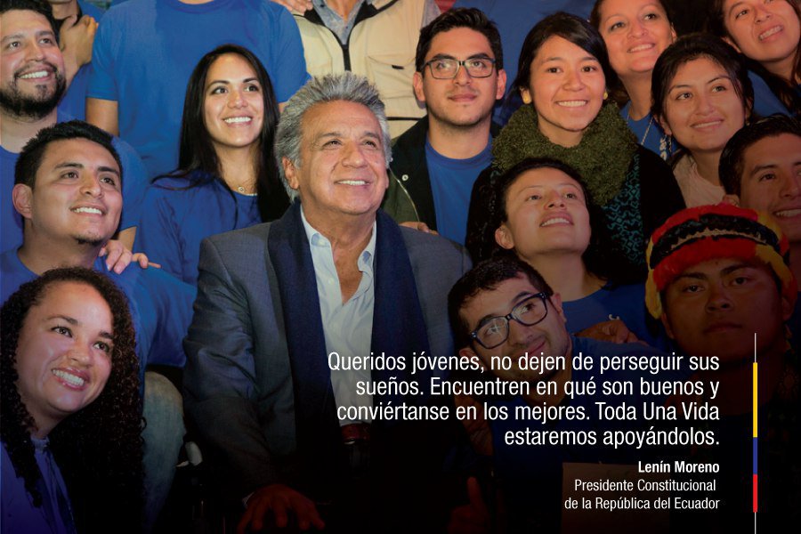 Lenin's tweet photo. Ya empezamos "Emprendimiento Joven" con los créditos del Banco del Pueblo. ¡Feliz día de la juventud! https://t.co/OyjwIMizvW