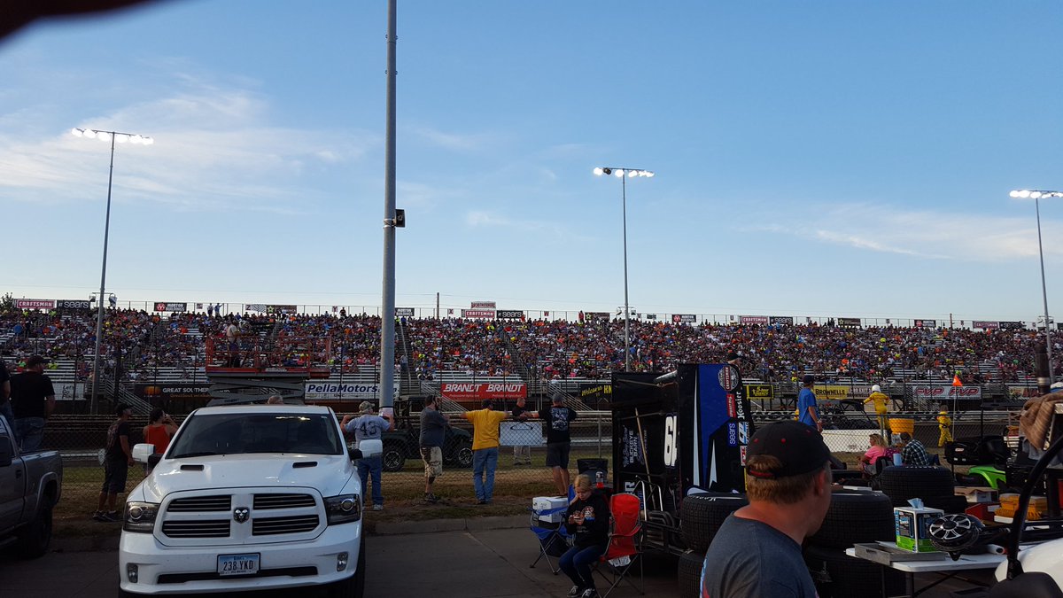 Nice crowd and nice weather.