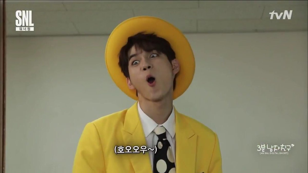 #옹성우 #워너원 #마스크 #짐캐리 #SNL9 3분 남친 성우가 분장한 것 영화 마스크 - 짐 캐리 임ㅋㅋㅋㅋㅋㅋㅋㅋㅋTranslate post