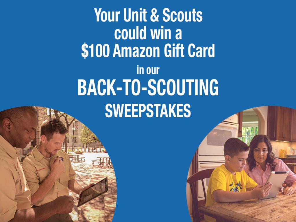 trailsendsnacks's tweet image. Scouts &amp;amp; Units: Enter for a chance to win 1 of 100 $100 Amazon e-gift cards in our #BackToScouting sweeps! bit.ly/2vJsWUU.
