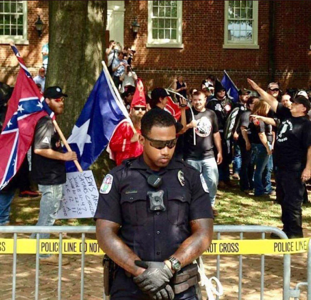 Charlottesville - photo shows the best and worst of us.  All must condemn the hate that resulted in deaths &amp; injuries