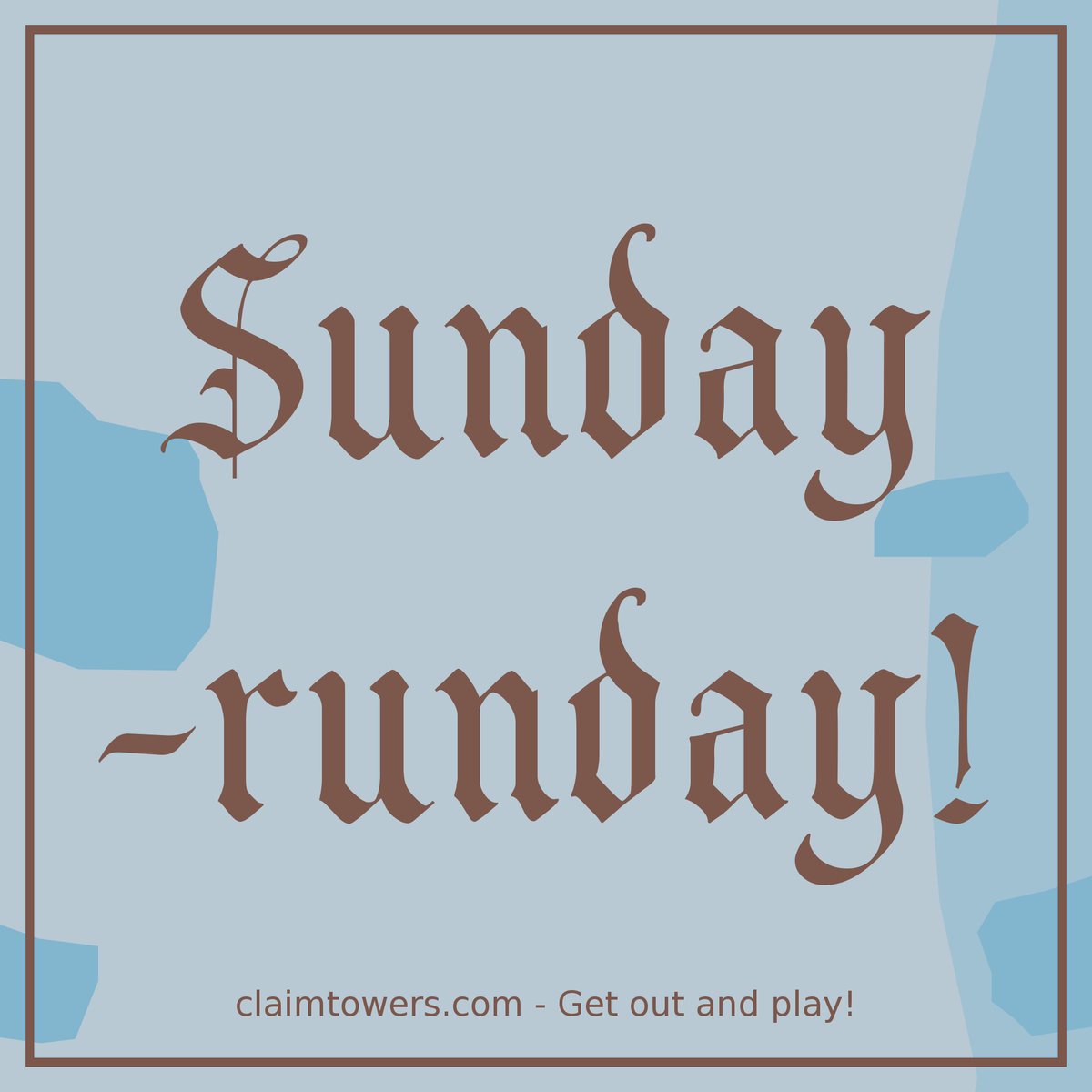 ClaimTowers's tweet photo. Sunday - Runday! Or not? What is your favorite activity among walking, running and bicycling? https://t.co/h2NQmoc9CL