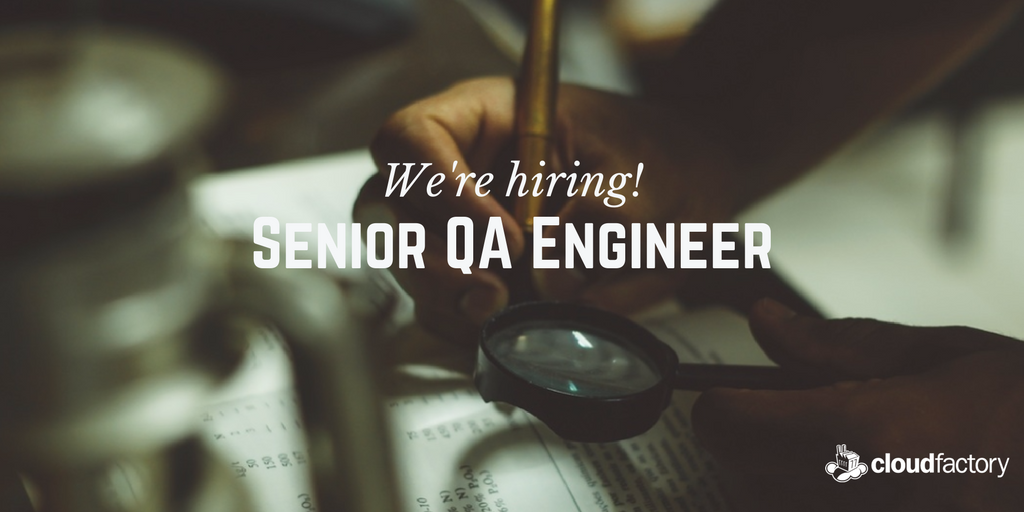 We're hiring a Sr. QA Engineer to design and deliver stable enterprise software products. Apply Now! hubs.ly/H08kLs_0