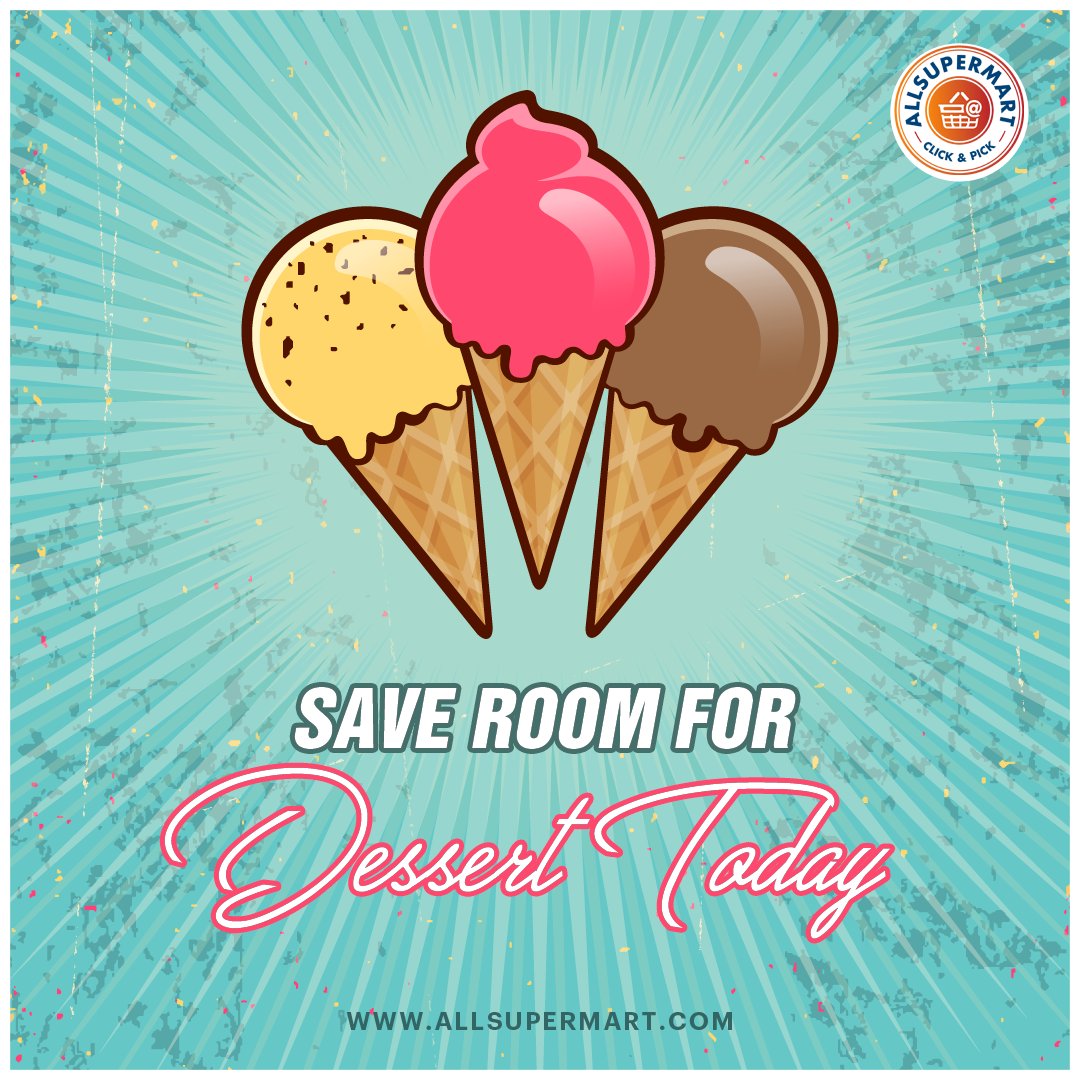 AllSuperMart's tweet photo. Make Sunday special with family. Order Dessert from AllSupermart!
#AllSupermart #App #Dessert #Delicious #Sunday https://t.co/HeL1GwDQSb