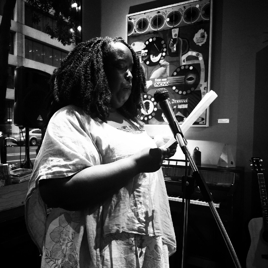 fullofcrow's tweet image. BABAR In Exile Series #9 at The Octopus Literary Salon in Oakland, Vanessa Rochelle. #bayareapoetry