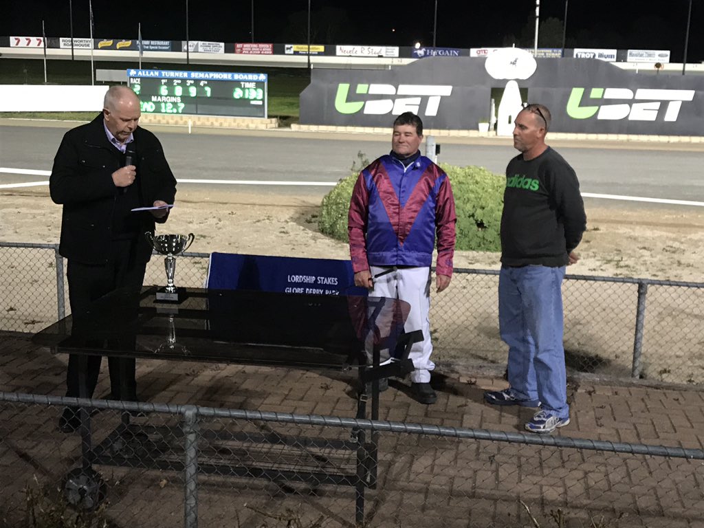 caught_fish's tweet image. Brilliant Lordship stakes win at GDP by Bulletproof Boy for trainer-driver Scott Ewen. #lasttofirst