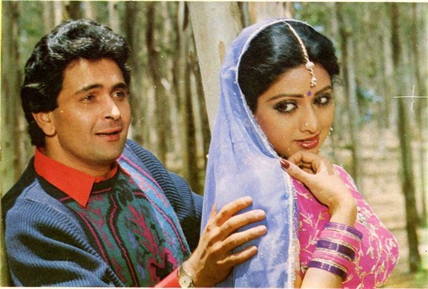  with Rishi Kapoor in 1986   Hindi film - Nagina Happy Birthday Sridevi 