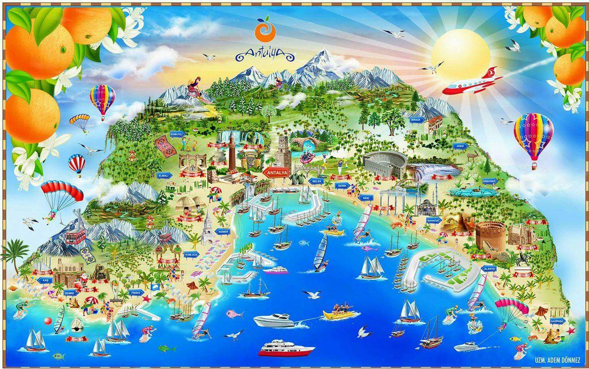 ademdonmez43's tweet image. #antalya #cartoonmap