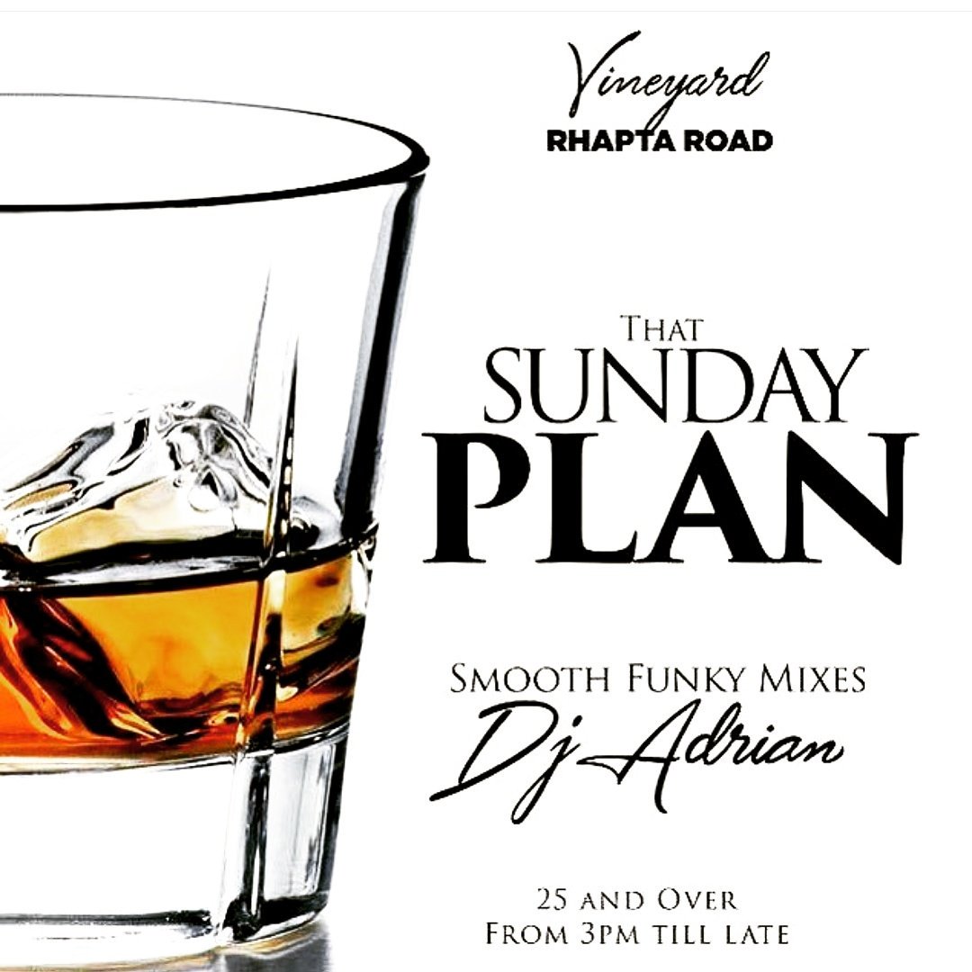 Time to unwind and relax over good music with <a href="/djadrian/">Adriano</a> <a href="/djsmolls/">Deejay Smolls</a> #thatsundayplan #Sundayfunday #vineyardke