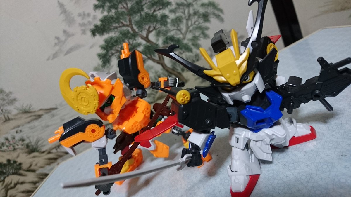 クロノ ガンダムに心奪われた Twitter वर 武侍丸 鉄板丸 とりあえず改造と改修は完了 塗装前にちょっとだけ遊びますね 戦士 武侍丸 鉄板丸