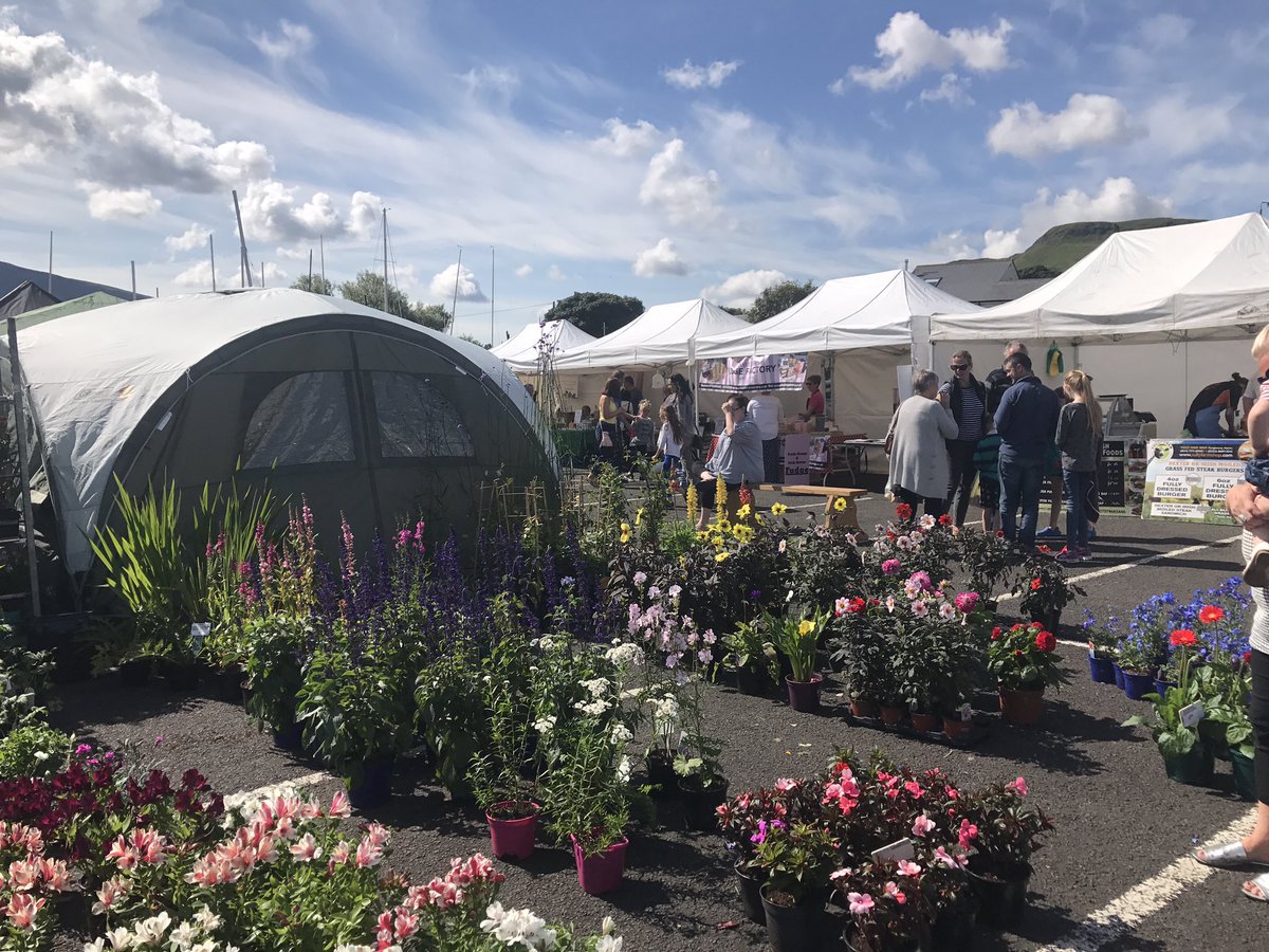 NaturallyNCG's tweet photo. A sunny busy morning at the heart of the glens fest Artisan Market at the Cushendall Boat Club.  Here until 4pm. https://t.co/JKZ4dGCm59