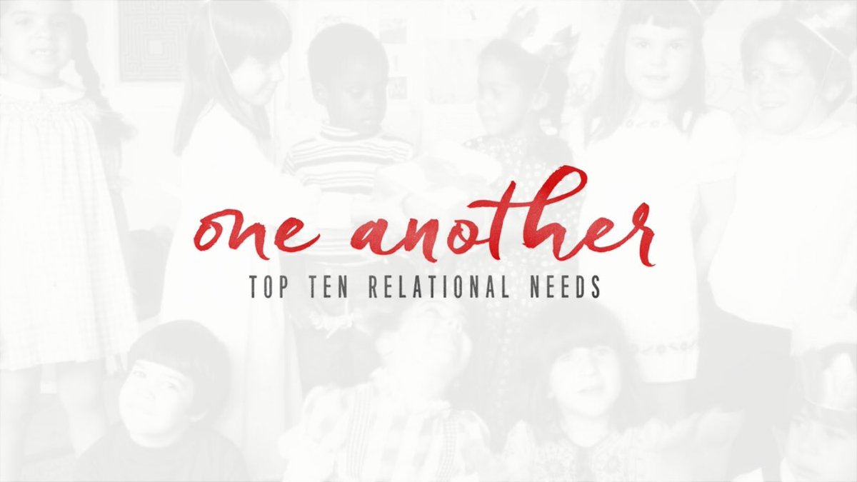 This morning we continue in our series by learning to care for one another by meeting the relational needs of attention and affection.