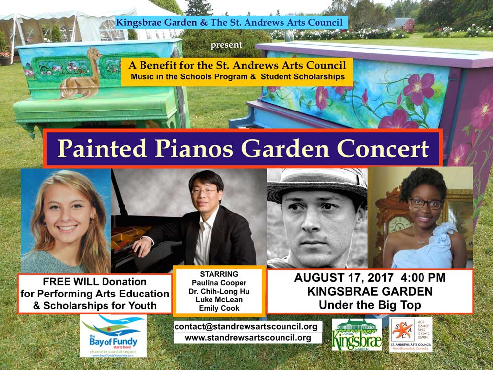 This fun FREE concert takes place <a href="/KingsbraeGarden/">Kingsbrae Garden</a> on Thurs Aug 17th at 4pm &amp; features local and international performers! @SeeStAndrewsNB