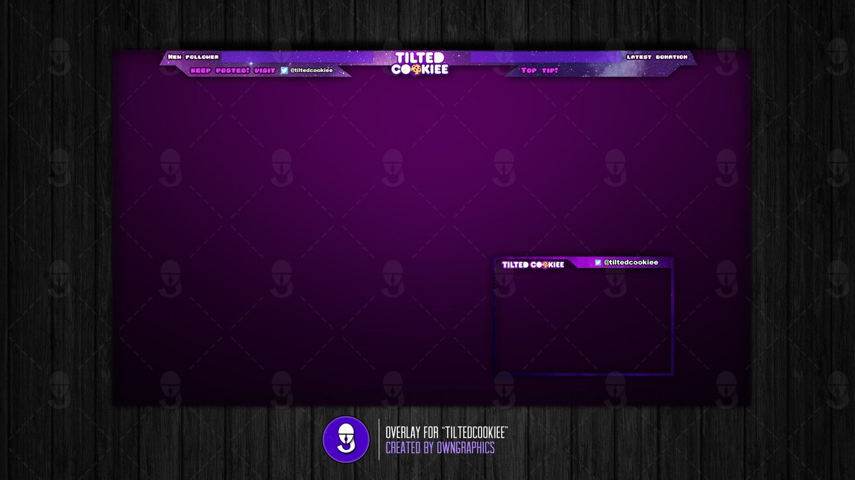 OwnGraphics's tweet photo. Custom overlay by @OwnGraphics for streamer @tiltedcookiee

We enjoy the positive experiences with our clients! 

#Twitch #YouTubeGaming https://t.co/11x30nuTAY