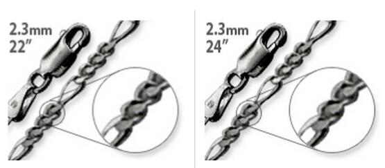 andysoar82's tweet image. Black Rhodium @StainlessSteel 18" Figaro #Chain 2.3MM,Lyle #ImitationJewelry glad comes in for business support,guys,
