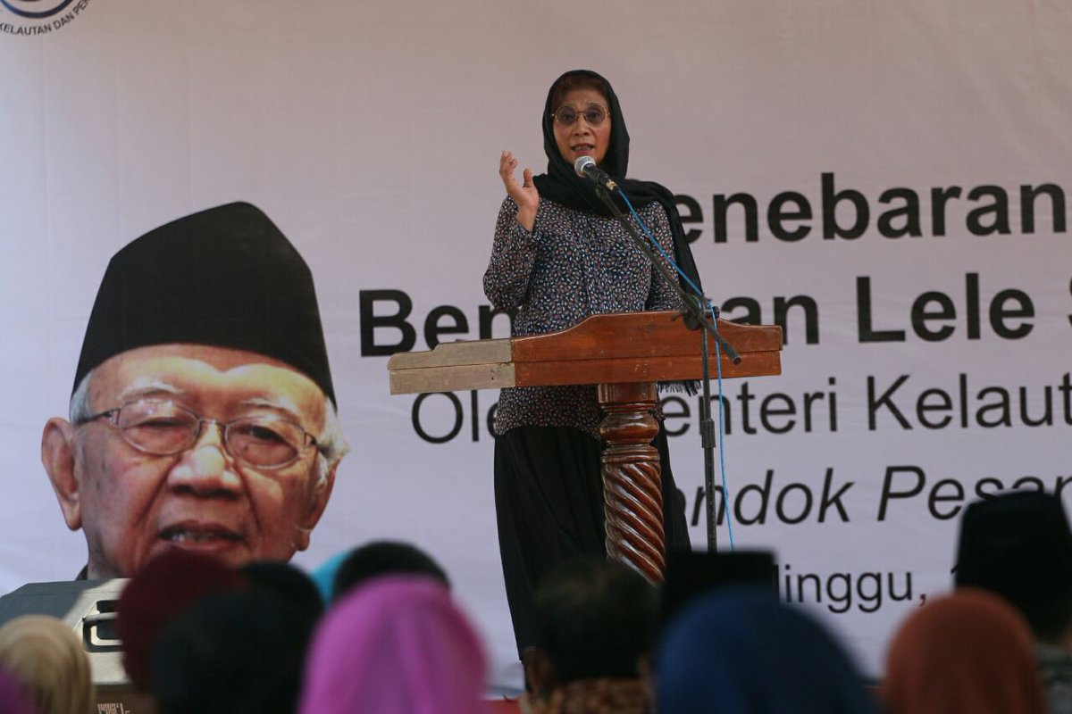 kkpgoid's tweet photo. Hari ini (13/8), Menteri @susipudjiastuti hadiri Penebaran Perdana Benih Ikan Lele Sistem Bioflok di Ponpes @Tebuireng Jombang
📷@reginasafri https://t.co/NqCiFKNrql