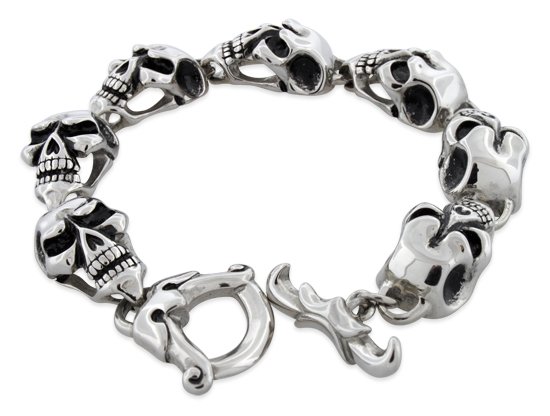andysoar82's tweet image. Stainless Steel Skull Bracelet:
Style:Steel Skull Bracelet
Metal:Stainless Steel
Finish:High Polished