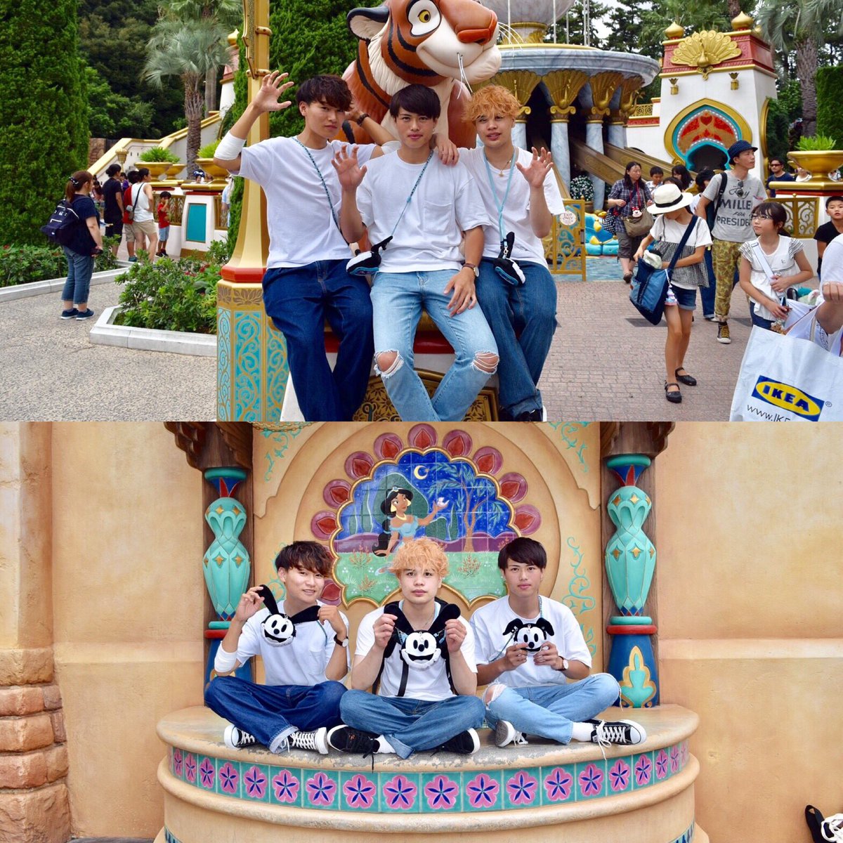 中島 稔 0810 Tokyo Disney Sea 15年ぶりのディズニーは白t デニム でのお揃いコーデ アトラクションほぼ乗れたし写真たくさん撮ったし楽しすぎたね 夢の国最高じゃけ 二人ともありがとうまたいこう Gopro 一眼レフ 東京 Disneysea