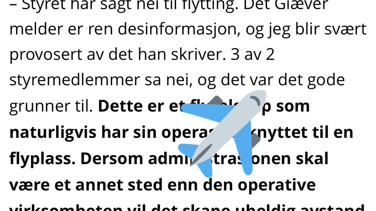 sturegronli's tweet photo. Om 3 av 2 sier nei... Da blir det slik😂#flyviking https://t.co/VF6OcSTyMc