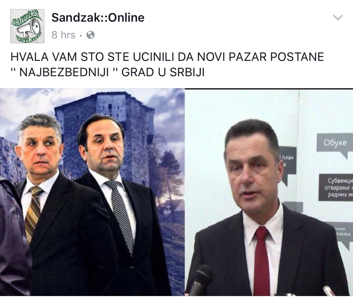 IIshakovic's tweet photo. Hvala vam što je Novi Pazar najbezbedniji grad u Srbiji! #4smrti za #1dan #KijametKoalicija https://t.co/5F7tM7KwB3