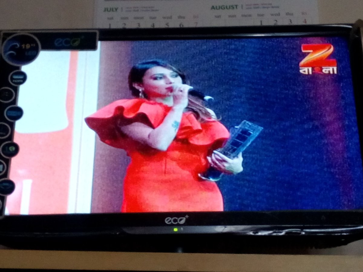 priyankadatta41's tweet photo. Who's watching #IBFA2017 on @ZeeBanglaTv ?? @mimichakraborty https://t.co/5wkRr6cUiQ