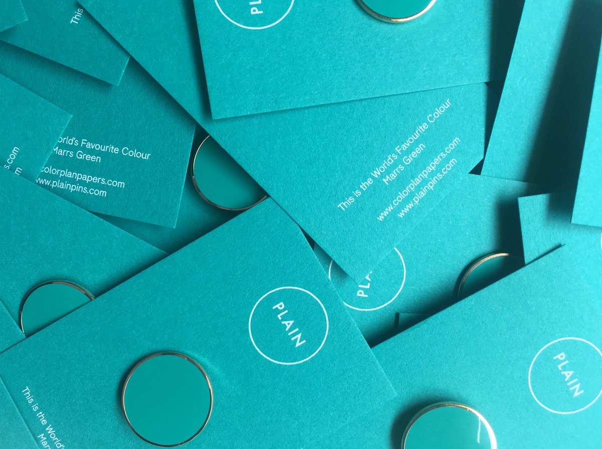 The #MarrsGreen <a href="/plainpins/">Plain Pins</a> are back in stock! Shop now at the #GFShowSpace. Book your appointment >> showspace@gfsmith.com.