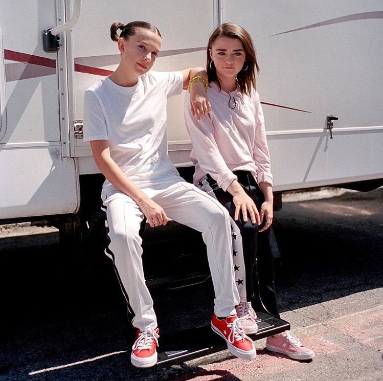 best of maisie on Twitter: "@Maisie_Williams Maisie Williams and Millie Bobby Brown photographed for One Star /
