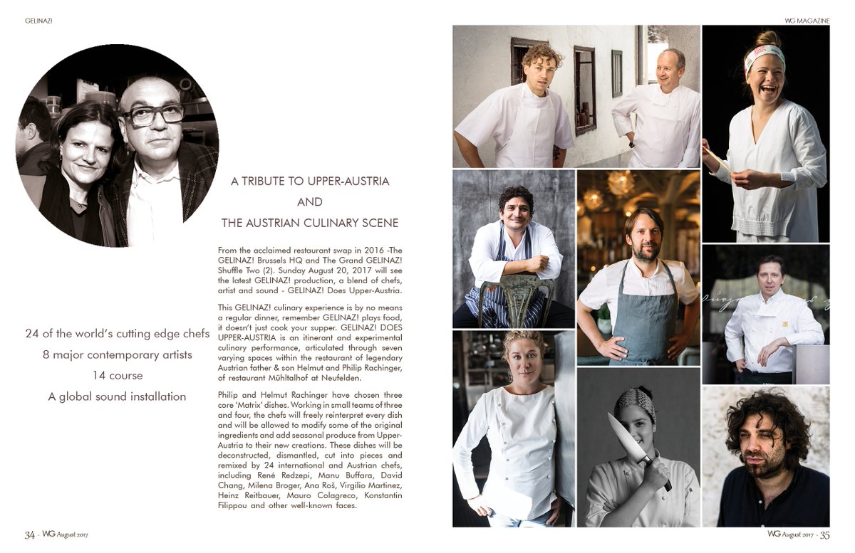 24 world's cutting edge chefs, 8 contemporary artists, 14 courses, a global sound installation... it has to be GELINAZ! Does Upper_Austria