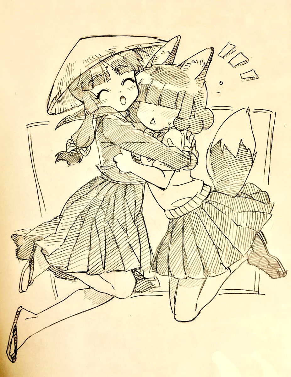 「モフモフですねっ!」
#うちの子が反応くれたよその子片っ端からぎゅってしてく 