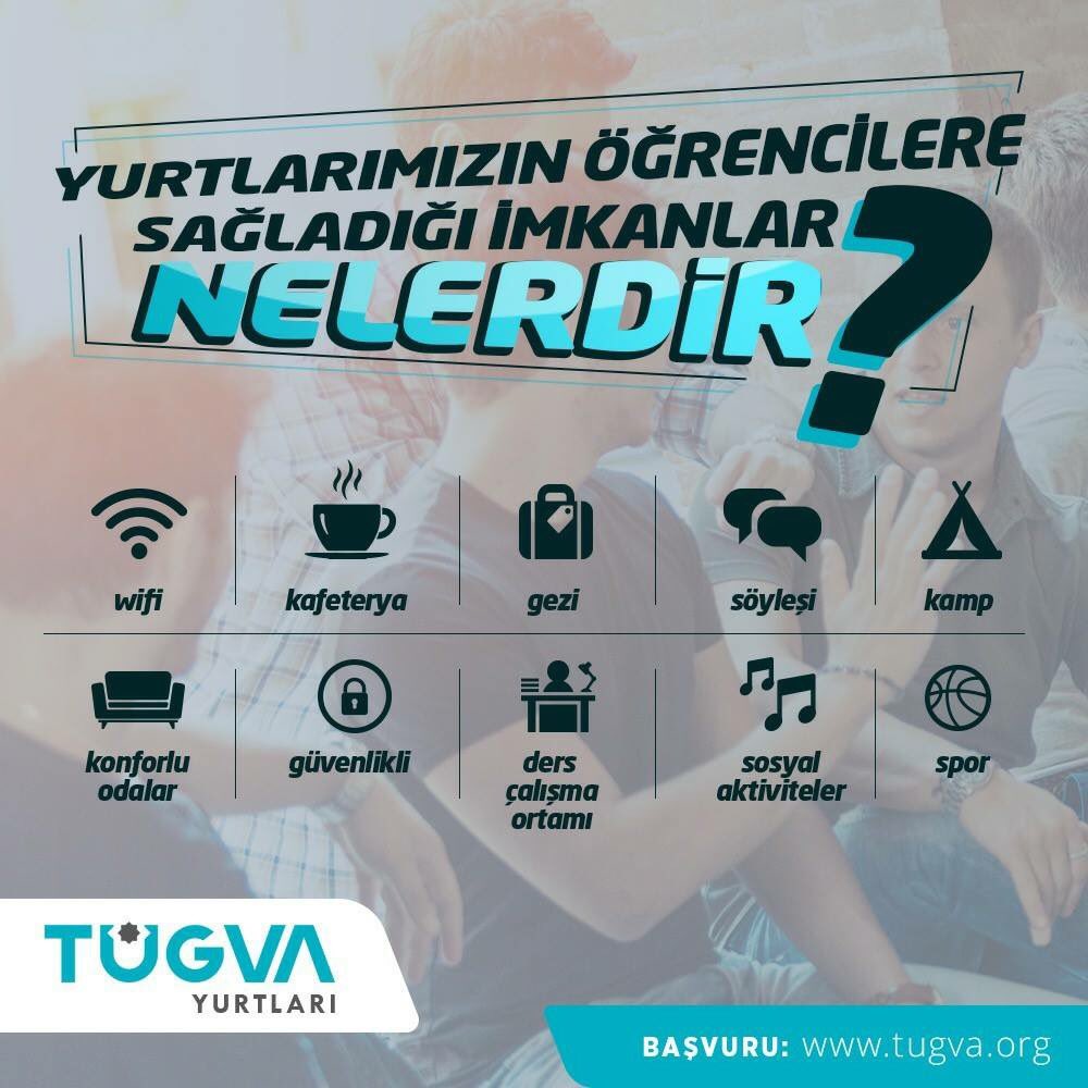 Üniversite hayatında ne istediğini bilen gençler, tugva.org adresine girerek yurt başvurusunu yapıyor. Hadi sen de geç kalma!