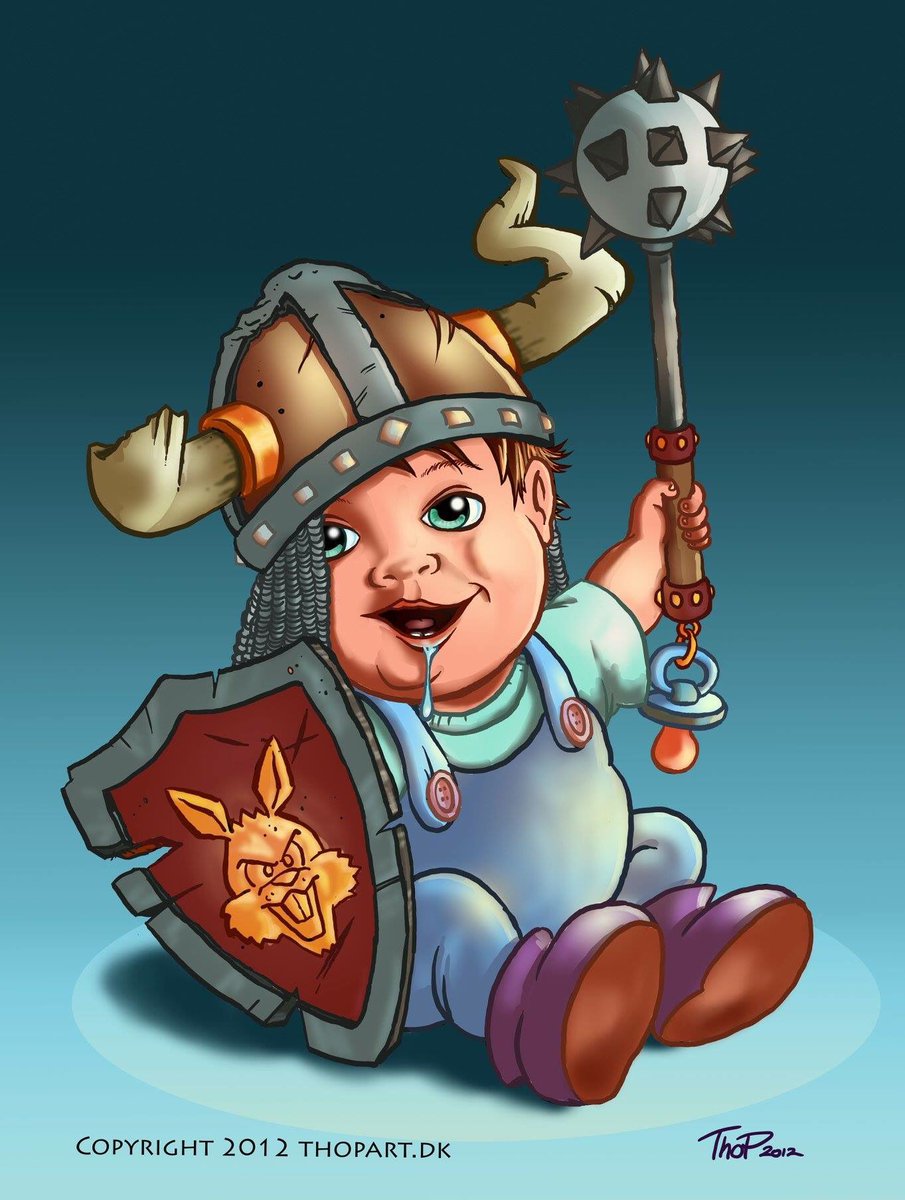 thoptoon's tweet photo. Young warrior. #thopart #thopillustrations #babywarrior #cartoon https://t.co/jKH9vdd0Bz