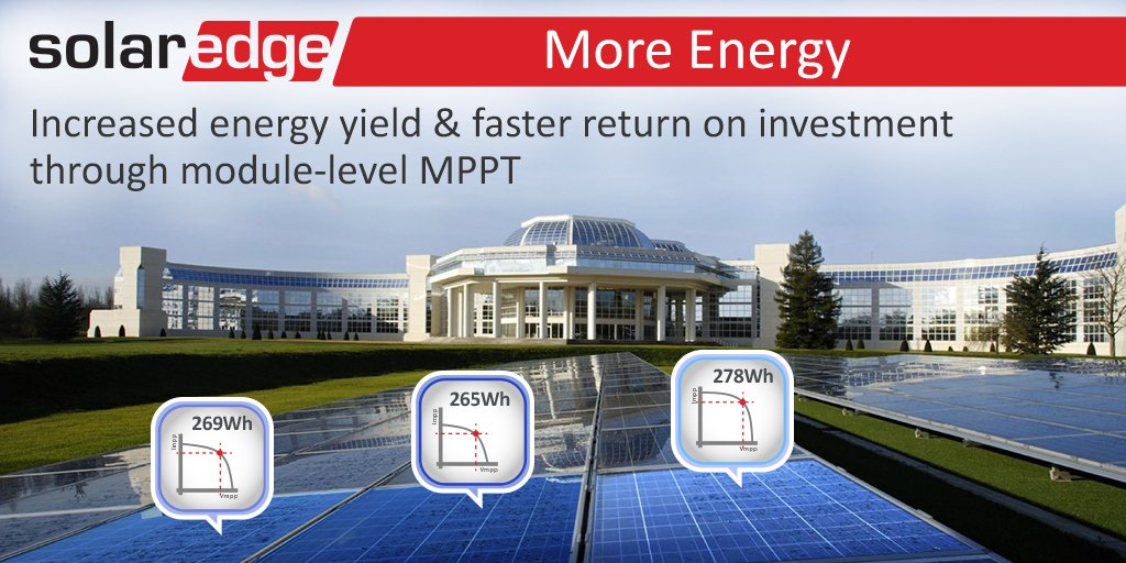 The module-level MPPT eliminates losses to maximize power, offering more energy production from the PV system. 
ow.ly/rNaW30emZ2j