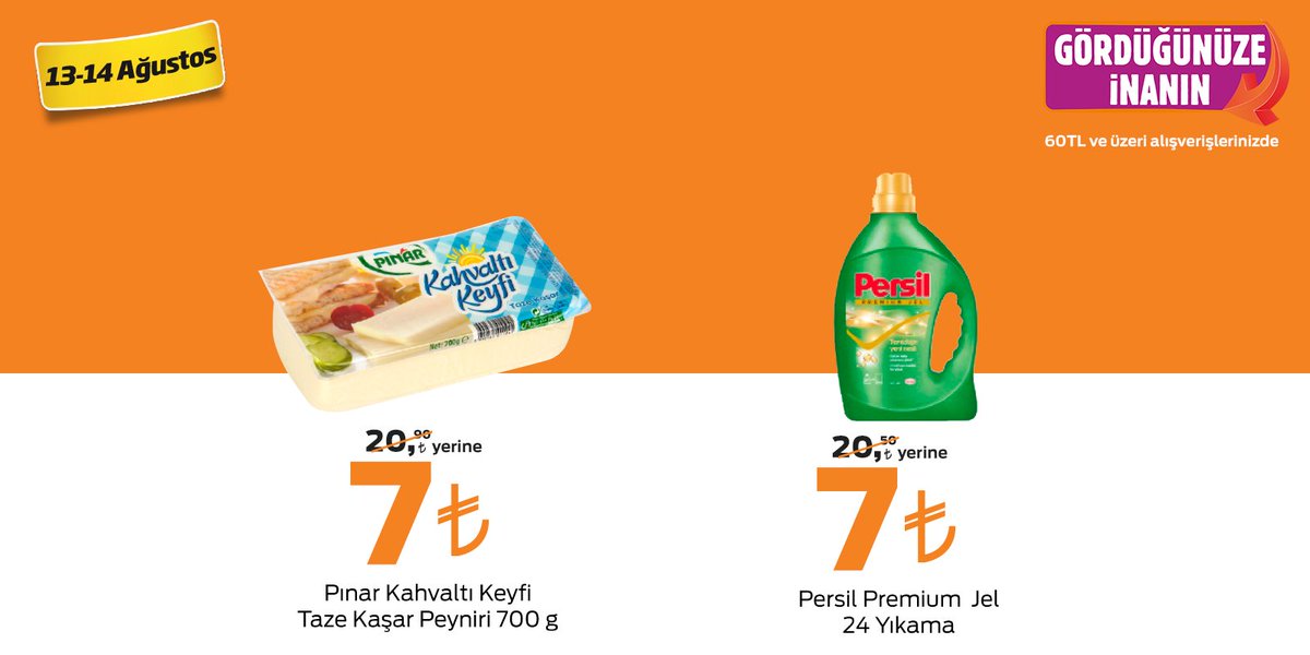 Fiyatların inanılmaz olduğunu düşünüyorsanız; gördüğünüze inanın, Migros’a gelin yakından bakın. bit.ly/Gördügünüzeİna…