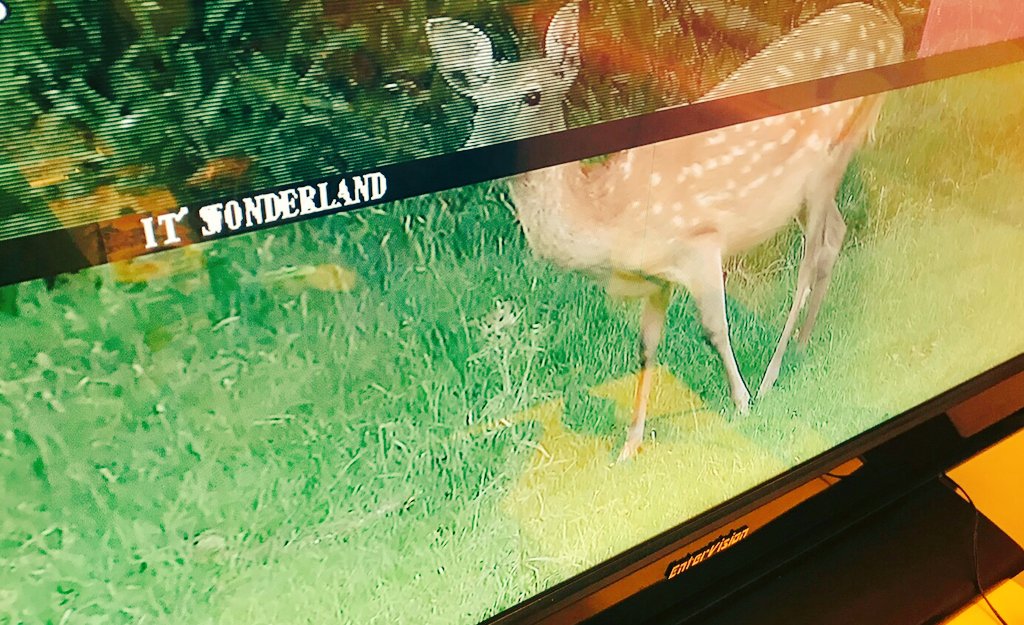 行ったカラオケ Change The World の映像がずーと 鹿 だったんだ 林檎のイラスト